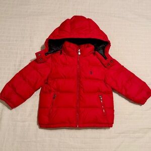 Ralph Lauren down puffer coat with detachable hood